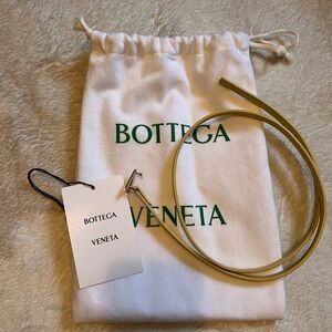 Bottega Veneta Butter Yellow Triangle Belt Sz 75